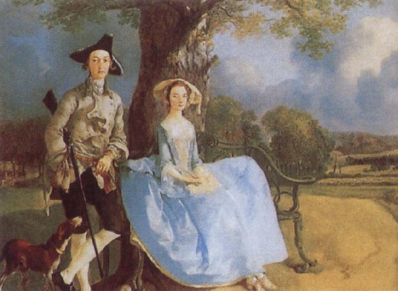 Thomas Gainsborough Mr and Mrs Andrews oil painting image